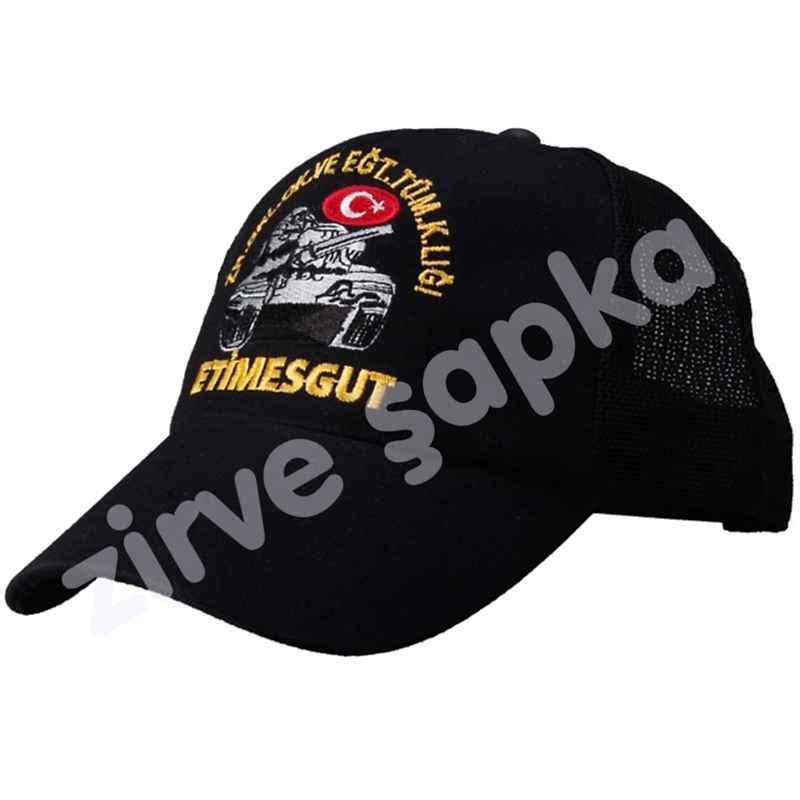 Asker Şapkası Siyah Fileli
