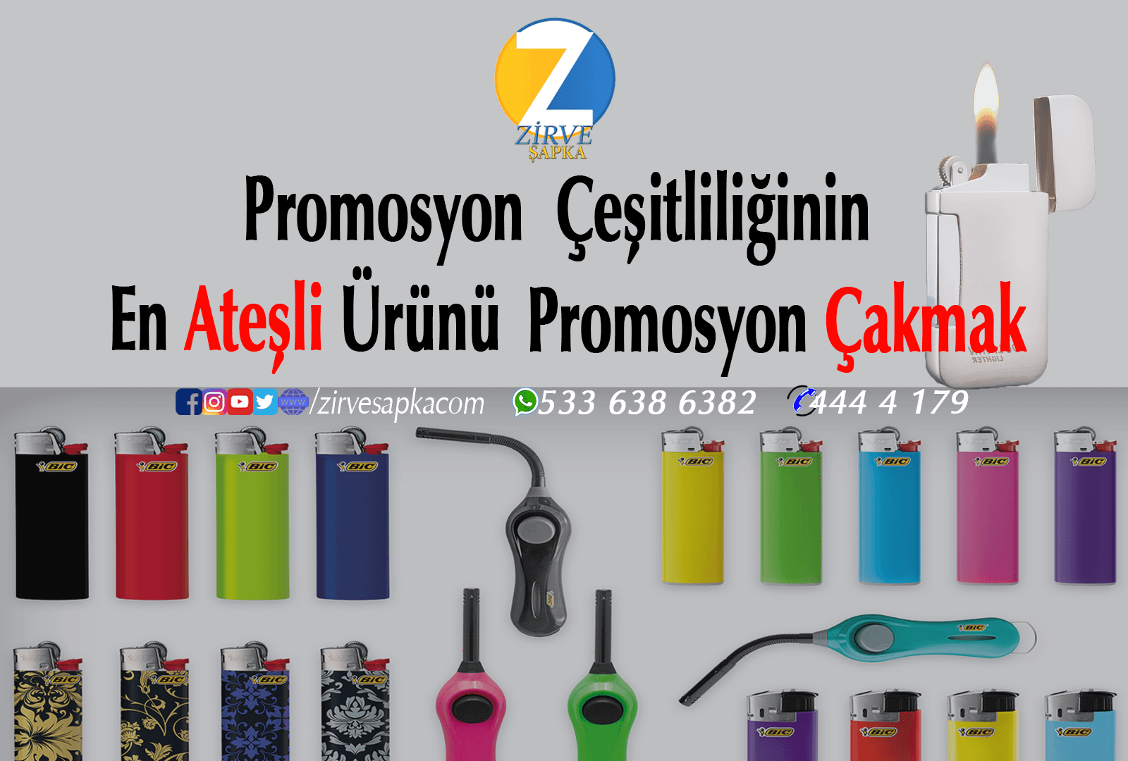 Promosyon Çakmak Ateşli Ürün